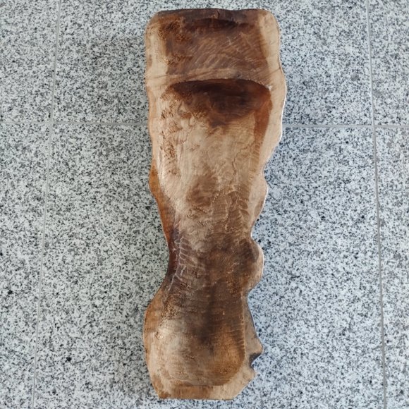 Abstract Wooden Mask Artwork VTG Hand Carved Wall Art Cobra Fish Man 20" - Picture 9 of 9